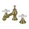 Kingston Brass KC7063PX Vintage 8" Widespread Bathroom Faucet, Antique Brass KC7063PX - alternate 1